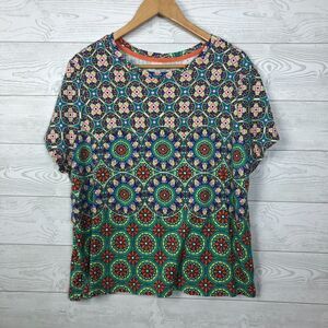 Westbound Women's Printed Short Sleeve Tee Shirt 100% Cotton Casual Size 2X